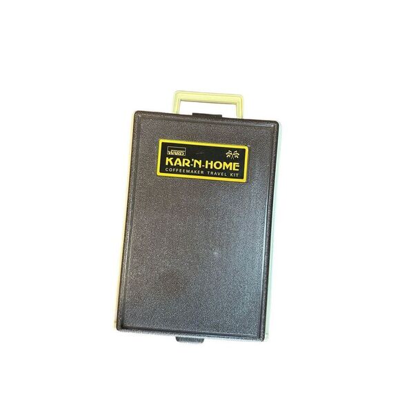Vintage Mid Century Kar n Home Portable Coffee Maker Travel Kit Montgomery Ward - Picture 3 of 5